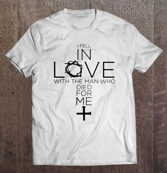Kuakuayu HJN Jaučiu, Su Meile Žmogui, Kuris Mirė Už Mane Moterų Krikščionių Citatos T-Shirt Jėzus Marškinėliai Tee Tikėjimas