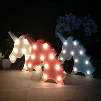 Navida Vienaragis Flamingo LED Nakties Šviesos Baby Shower Kalėdinė Dekoracija Namuose Kalėdų Eglutė 3D Stalo Lempos Vestuves