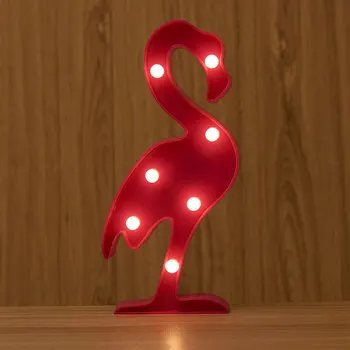 Navida Vienaragis Flamingo LED Nakties Šviesos Baby Shower Kalėdinė Dekoracija Namuose Kalėdų Eglutė 3D Stalo Lempos Vestuves