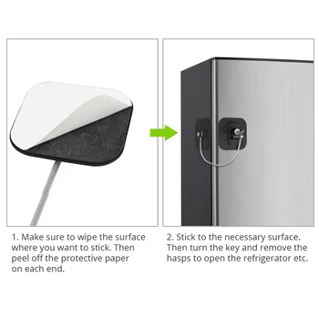 PROSTER 2 vnt Balta juoda Saugos Vaikas Užrakinti Mini Šaldytuvas Durų Šaldytuvas Spintos Stalčių Įrankiai saugos užraktas su blokavimo