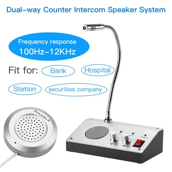 Dual Būdas Langą Intercom Sistema, Banko Counter Interphone 