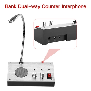 Dual Būdas Langą Intercom Sistema, Banko Counter Interphone 