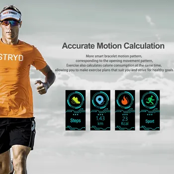 Smart Žiūrėti Sporto Veikla, Širdies ritmas Fitness Tracker Žiūrėti Kraujo Spaudimas IP68 vandeniui smartwatch Moterys Vyrai