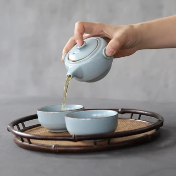 LUWU keramikos arbatinukas virdulys gaiwan puodelio arbatos nešiojamų kelionių arbatos rinkinys kinijos kung fu arbatos rinkiniai