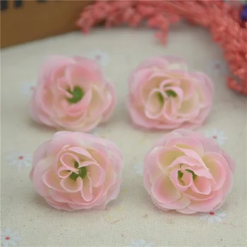 100vnt 3cm Pigūs Dirbtinio Šilko Gėlių Mini Rose Vadovai, Vestuvių Dekoras 