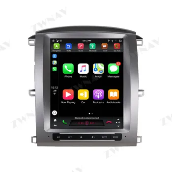 ZWNAV Android 9.0 PX6 Vertikali Ekrano GPS Navigacija Lexus LX470 Toyota LC100 (2002-2007 m.) Automobilis Stereo-Audio Grotuvas Headunit