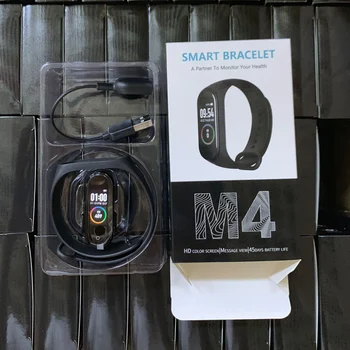 M4 Smart Juosta Sporto Pedometer Fitness Tracker Širdies Ritmo Monitorius 