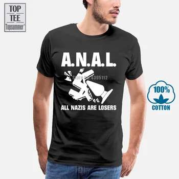 T-Shirt Groe S 4Xl A. N. A. L. Fck Nzs Gegen Nacių Antifa Antifaschist