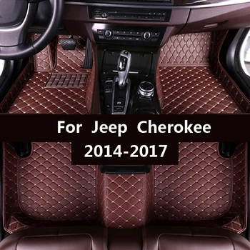 Automobilio grindų kilimėliai Jeep Cherokee m. m. 2016 m. 2017 Custom auto pėdų Pagalvėlės automobilių kilimų dangtis
