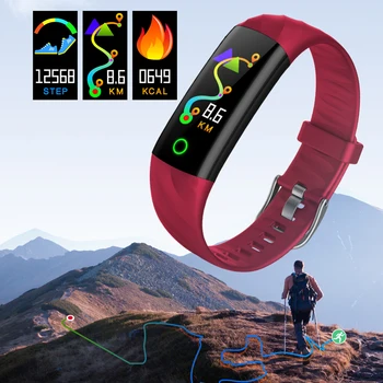 LIGE Smart Watch Moterų IP68 Vandeniui Sporto Apyrankę Smart Fitness Tracker Kraujo Spaudimas, Širdies ritmo Monitorius Žiūrėti protingas