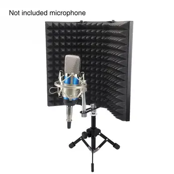 Akustinis Kompaktiškas Trikojis Stovas Reguliuojamas Filtras Garso Izoliacija, Sulankstomas Atskirai Shield Mikrofonas Priedai