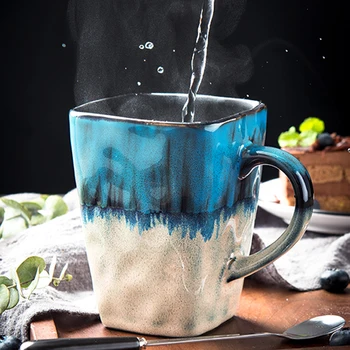 Kūrybos Šviesą aikštėje Keramikos puodelis kavos ir Puodeliai arbatos Puodelis Pieno, Kavos Puodeliai, Draugų Dovanos Studentų Pusryčiai Puodelio, puodelis su šaukšteliu