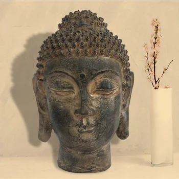 Tailande Budizmas Budos galva, Pietryčių Azijoje, viešbutis, gyvenamasis kambarys, Namo, Buto apdaila, budistų statula, rankdarbiai~