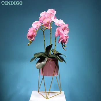 INDIGO - Phalaenopsis Drugelių Orchidėja 3D Spausdinimo Žiedlapių Nekilnojamojo Touch Dirbtinis Vestuvių Gėlių Gėlių Šalies Nemokamas Pristatymas