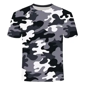 Naujos lauko greitai-džiovinimo T-shirt vyrai taktinis kamufliažas ilgomis rankovėmis apvalios kaklo sporto karinės marškinėliai camo 3D marškinėliai