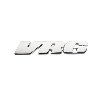 3D Metalo Ženklelis VR6 Automobilio Emblema uodega Lipdukas Auto Logotipą VW Volkswagen GOLF 7 GTi MK7 POLO Passat B7 B8 MK6 Jetta Priedai
