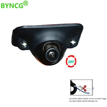 BYNCG Mini CCD Coms HD Naktinio Matymo 360 Laipsnių Automobilio Galinio vaizdo Kamera Priekinė Kamera vaizdas iš Priekio Vaizdas iš Šono Atbulinės eigos Atsarginę Kamerą