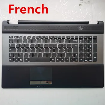RU/UK/prancūzų/korėjiečių išdėstymas naują nešiojamąjį kompiuterį, klaviatūrą su touchpad palmrest Samsung RC728 RC730