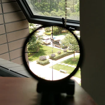 Medžioklės ohhunt Plonas Kraštas 1-6X28 IR Riflescopes Mil Dot Stiklo Išgraviruotas Tinklelis RGB Apšvietimo Bokštai Lock Reset Fotografavimo taikymo Sritis