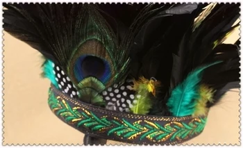 Mados Aksesuarai, Plaukų Juostos Povo Plunksna Šukuosena Plaukų Headpieces Lankelis Suaugusiems Ir Vaikams Halloween Carnival