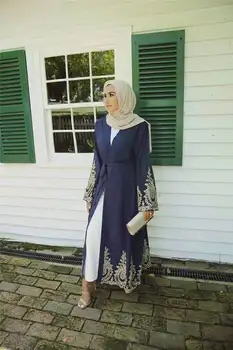 Pagalba Musulmonų ramadano Abaja moterų Suknelė Nėrinių Kaftan jilbab Skraiste, Nėriniai-up Hijab Suknelės musulman Tunika Arabų Jubah Islamo Apranga