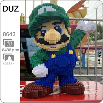DUZ 8643 Žaidimas Super Mario, Luigi Žalia Pav 3D Modelį 8498pcs 