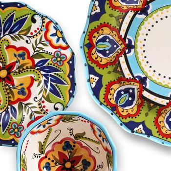 ANTOWALL Kūrybos handpainted keramikos plokštės mados restoranas susiėmę vakarų maisto plokštė namų underglaze ispanų stiliaus tablewar