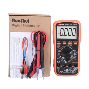 RuoShui 9805A+True RMS Testeris, skaitmeninis multimetras profesionalus AC/DC Voltmeter Ammeter 1000V20A Talpa Atsparumo Dažnis