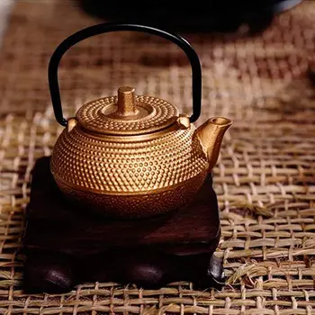 Mini Japonų Stiliaus Ketaus Arbatos Virdulys Tetsubin Mažas arbatinukas 50ml