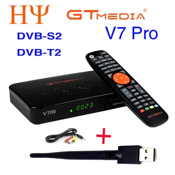 5vnt/lot [Genuine] GTmedia V7 Pro Paramos powervu Biss raktas CCam IPTV, DVB-T2, DVB-S2 Palydovinis Imtuvas: DVB T2, S2 dekoderis v7 plius