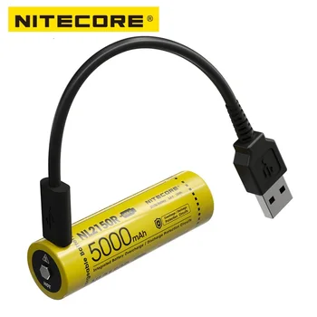 NITECORE NL2150R 5000mAh USB-C Įkrovimo Baterija 21700