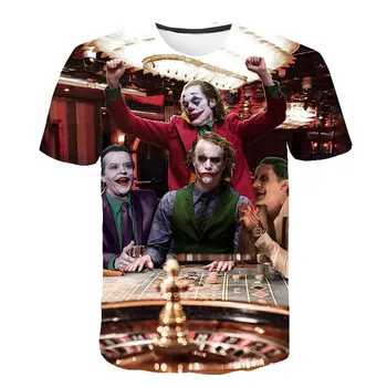 Joker Būti atgimsta 2020 naujas Joker 3d marškinėliai juokingi komiksai simbolių joker su pokerio 3d t-shirt vasaros harajuku stilius tees viršų