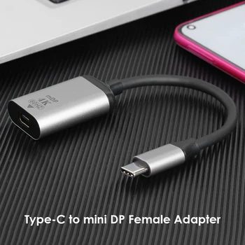 Pratęsimo Konverteris Adapteris USB Type C Mini DP/ DP DisplayPort/HDMI Jungtis Adapteris 4K 60Hz Laidas Laidas Laidas Nešiojamas