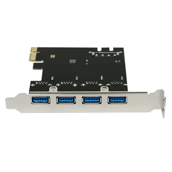 4-port USB 3.0 PCI-e Išplėtimo Plokštę 