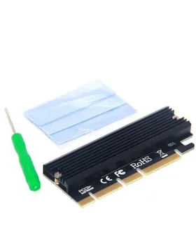 M. 2 NVMe SSD Adapteris M2 PCIE 3.0 X16 Valdiklio plokštė Klavišą M Sąsaja, Parama PCI Express 3.0 x4 2230-2280 Dydis nemokamas pristatymas