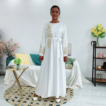 Musulmonų Dubajus Abaja Turkija Siuvinėjimo Perlai turkijos Suknelės Moterims Kimono Kaftan Hijab Caftan Dress Vestidos Musulmanes Femme