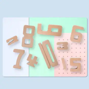 Medinė Skaičių Dėlionė Montessori Žaislai Kvadratų Matematikos Skaičiavimo Pradžioje Švietimo Valdybos Įspūdį Žaislai Vaikams Dovanų