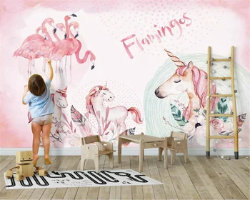 Beibehang Pritaikytas modernus minimalistinio asmenybės klasikinis mielas gyvūnų briedžių vaikų kambario fone de papel parede 3d tapetai