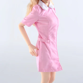 1/6 moterų skaičius rožinė slaugytoja kostiumas, 12-colių veiksmų skaičius, modelis priedai