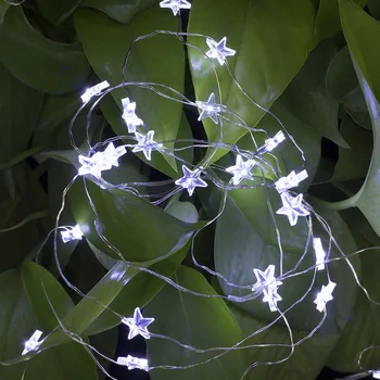 3M 30LED Žvaigždžių String Šviesos Lauko Girlianda Baterija LED Pasakų žibintai Švenčių, naujieji Metai Šalis Kalėdos Dekoras, Šviesos, Grandinės J50