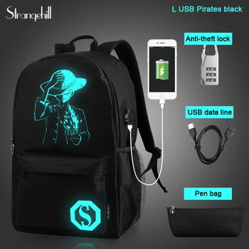 Išorinį USB Chargeing kelionių kuprinė šviesos kuprinę Už paauglių paauglių, kuprinės, berniukų, mergaičių Nešiojamas krepšys, kuprinė