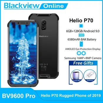 Blackview BV9600 Pro Gel P70 IP68 Vandeniui Patikima Išmanųjį telefoną 6.21