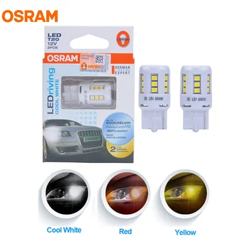 OSRAM LED T10 T20 S25 W5W W21W P21W P21/5W PY21W LEDriving Standartinio Automobilio Šoniniai Gabaritiniai Lemputes Posūkio Signalo Lemputė Vidaus apšvietimo Pora