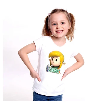 Naujas Atvykimo Į Legend of Zelda Drabužių Atsitiktinis Tees trumpomis Rankovėmis Nuorodą Vaikų Berniukų, Mergaičių marškinėliai Bamblys Tee Viršūnes Vaikams