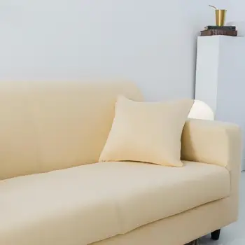 Sofa Padengti Kambarį kieta elastinga Atveju, Sofa, kurių skerspjūvio Sofos Apima Spandex Ruožas Sofa Cover white 1/2/3/4 Vietų