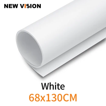 Balta 68x130cm 27*51inch Fotografijos Foną, Popierius Matinis PVC Vinilo Vientisas Fonas Vientisas Vandens įrodymas
