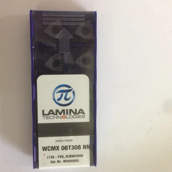 WCMX06T308-NN 30 Originalus LAMINA karbido įterpti su geriausios kokybės 10vnt/lot nemokamas pristatymas