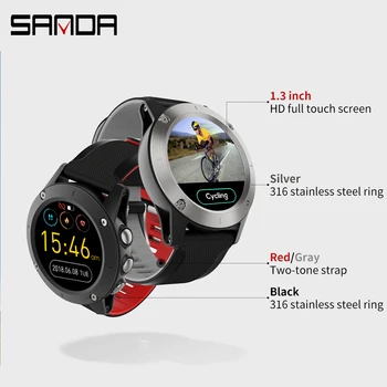 Fitness Tracker Smart Watch Vyrų, Moterų Širdies ritmo/Oro Slėgio/kompasas/Aukštis/Aplinkos Temperatūra 1.3 Visą Ekraną Sport Tracker