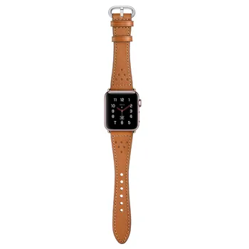 Rose Aukso Sagtis natūralios Odos Watchband Apple Watch Band 44mm 42mm 40mm 38mm Series 5 4 3 2 1 Apyrankę iWatch Dirželis