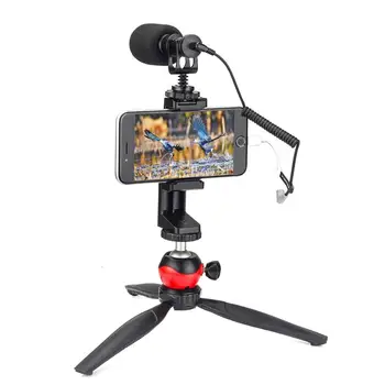 EACHSHOT Išmanusis telefonas, Vaizdo Rinkinio Režisierius Mini Trikojis su Shotgun Vaizdo Mikrofonas Video 